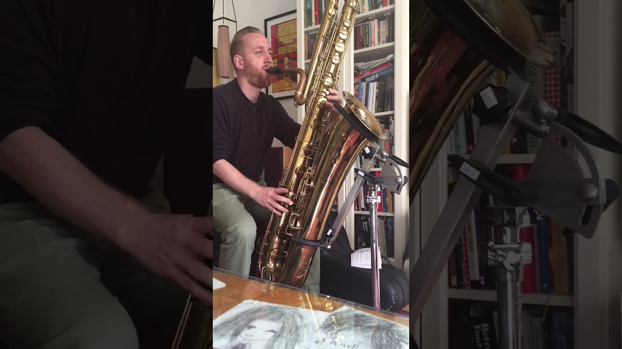 Bluesening on my 1941 conn bass sax YouTube