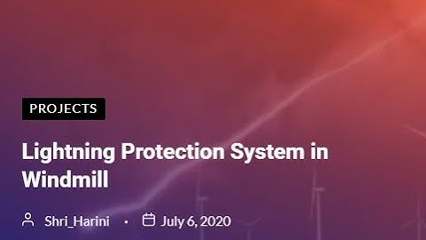 Lightning Protection System in Windmill