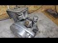 Сборка форсированного двигателя Минск с лепестковым клапаном