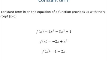 Math 3201 – U5 Ch.5 Sec.5.2 - Characteristics of Equations of Polynomial Functions