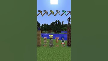 Which Minecraft Pickaxe is Faster? #shorts