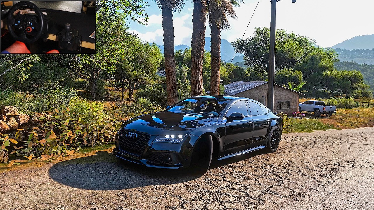 Driving Audi RS7 Sportback | Forza Horizon 5 | G29 Steering Wheel