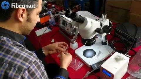 How to clean fiber array and fiber chips by microscope?