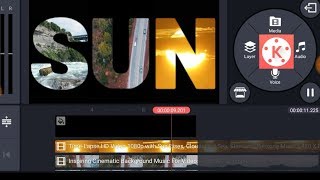 sun set Text video blinding tutorial in kinemaster on Android phone screenshot 5