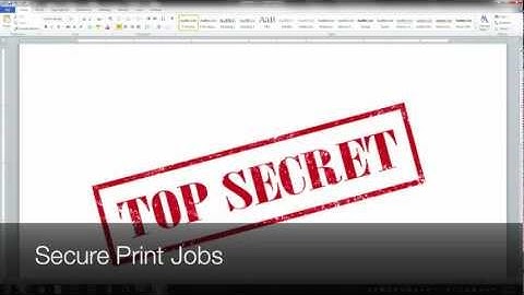 COTG Quick Solutions - Secure Printing from a PC