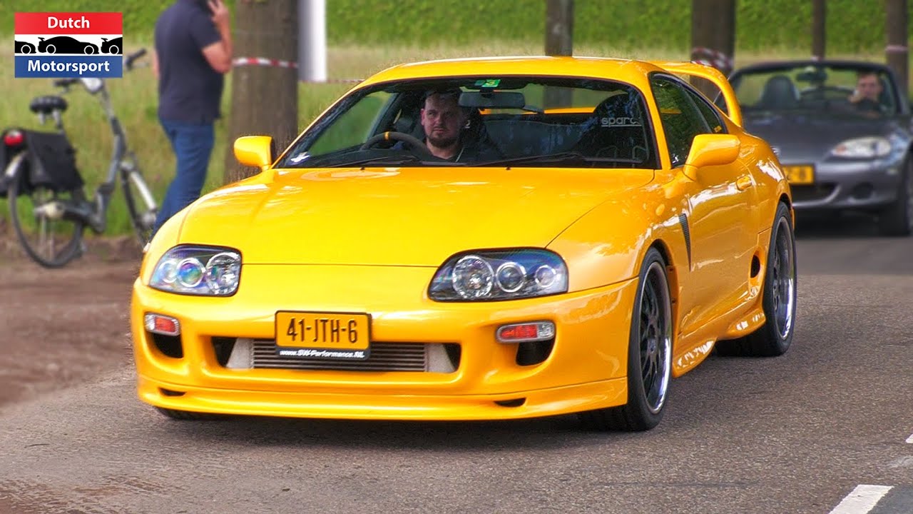 Subra R8 Tuner Cars arriving Car Show! - 1200HP R8 V10, Supra, E30 2JZ, Camaro ...