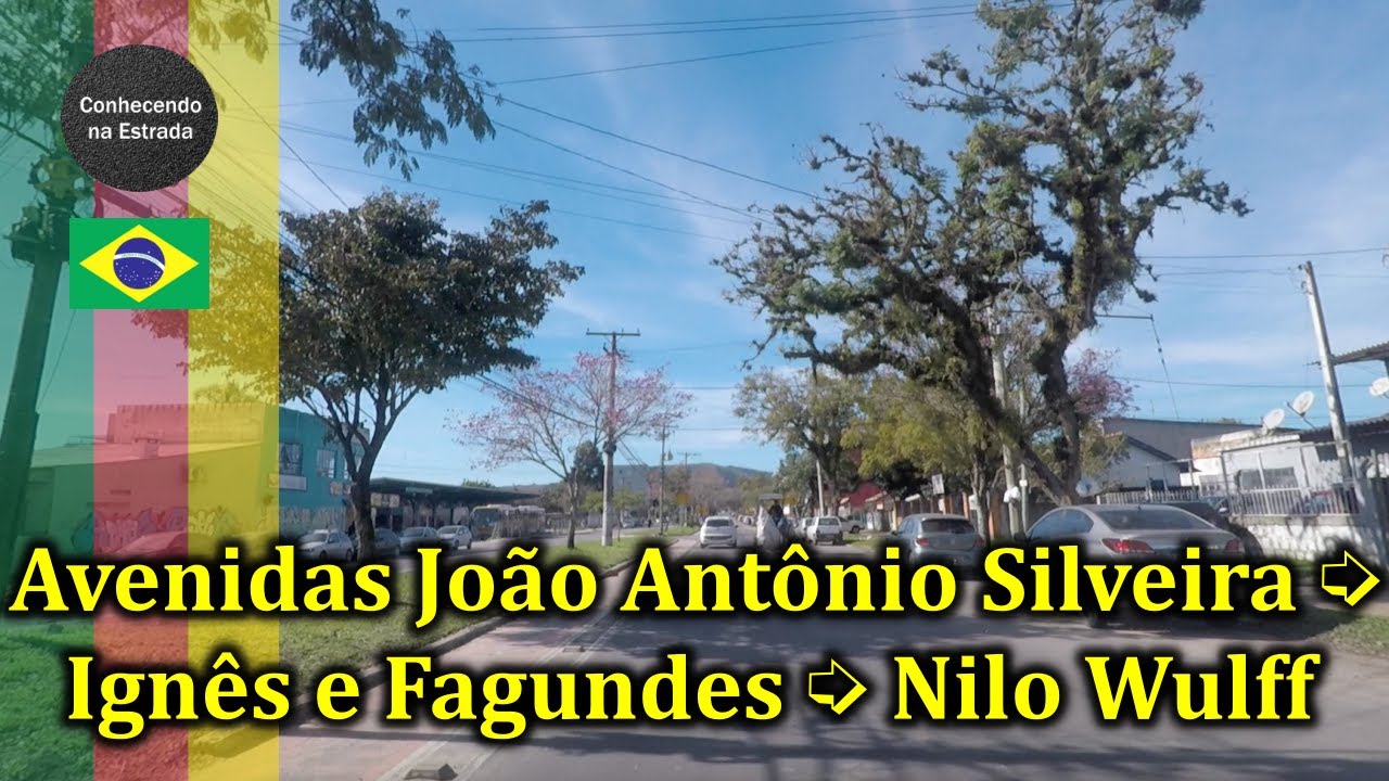 🚗🌞 Dirigindo por Porto Alegre, avenidas João Antônio Silveira ️ Ignês e ...