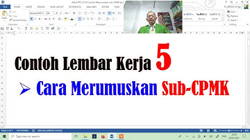 diklat RPS LK 06 Video Tutorial Menyalin CPMK dan Sub CPMK ke Format RPS by Dr  Basuki  M Ag