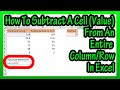 Excel Subtraction and Absolute Reference Quiz