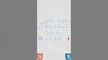 Fonts And Text Size In A Website.....#webdevelopment #foryou #viral #HTML  #coding #webdesign #html