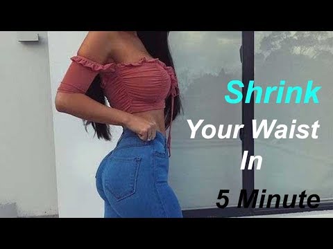 Quick 5 MIN NARROW WAIST EXERCISE to Shrink the Waist at Home | how to slim waist| Small waist