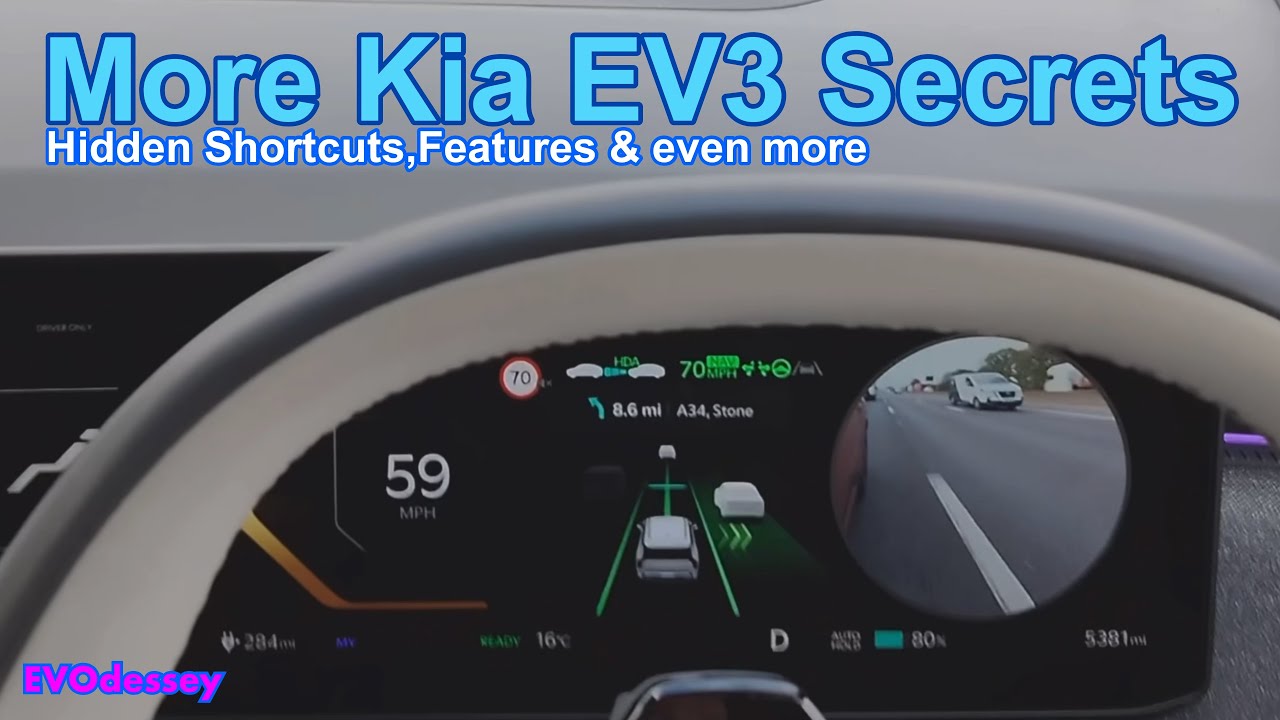 Еще больше скрытых возможностей и функций Kia EV3, продемонстрированных на примере Kia EV3 GT Line S
