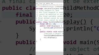 Final Variable in Java | Constant in Java | Java in Telugu