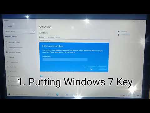 Activating Windows 10 with Windows 7 Product Key !!! #pc #windows #productkey