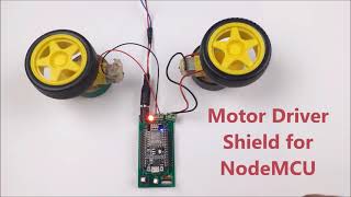 Build a Simple Battery Powered Motor Driver Shield for NodeMCU using L293D