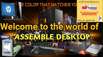 How to assemble a Desktop computer with all separate Parts and Devices | AMD Ryzen 5 | PC assembling