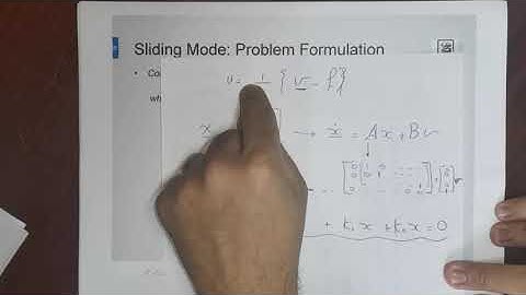 NonLinear Control 2 Sliding Mode Control