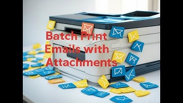 How to batch print outlook emails with attachments