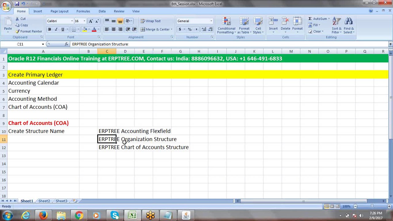 Chart Of Accounts In Oracle Apps R12