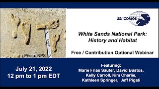 White Sands National Park: History and Habitat - World Heritage Webinar