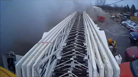 Garage fire (Helmet Cam)