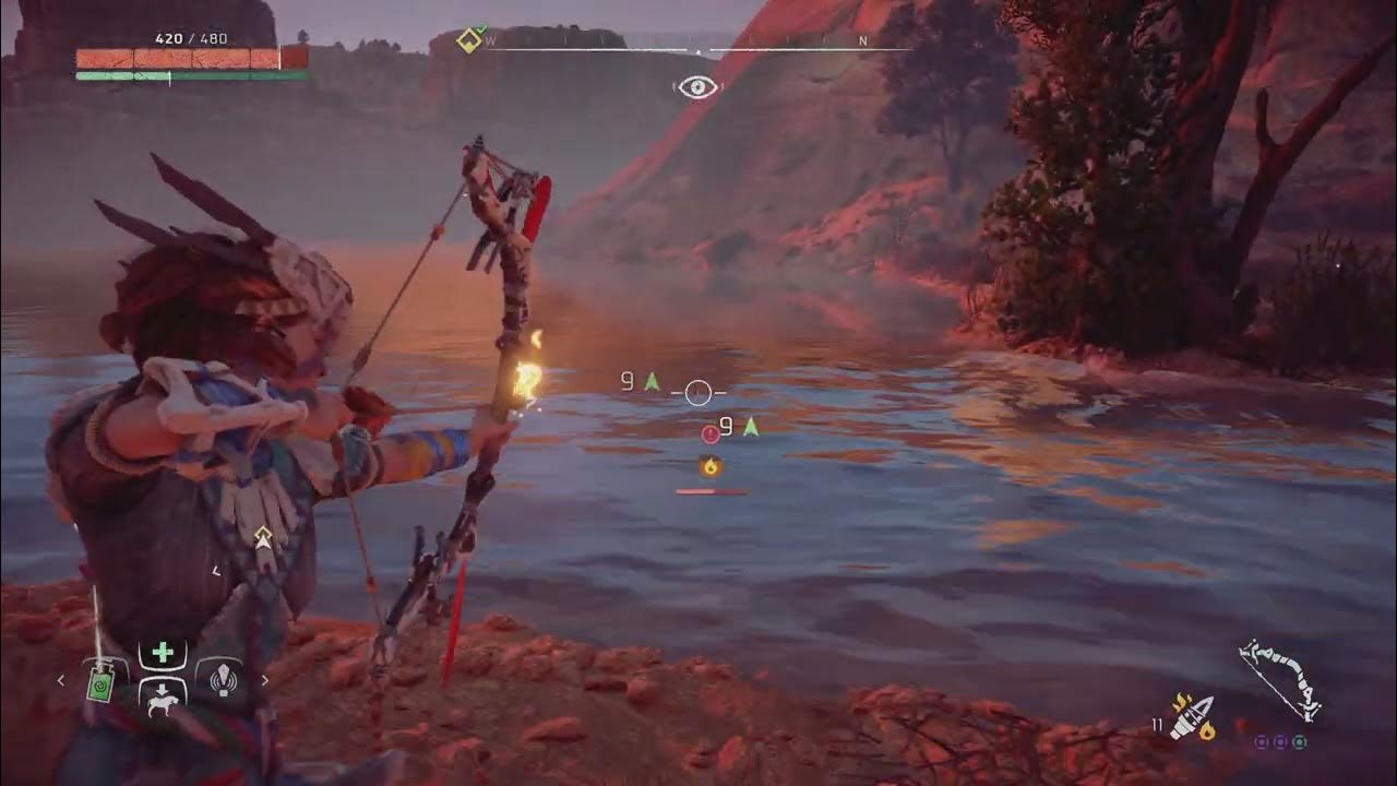 Horizon Zero Dawn Complete Edition harvest arrows on dead snapmaw