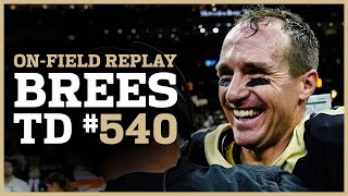 Celebrity Field-Level View of Drew Brees' Record Setting TD Pass | New Orleans Saints Football Net Worth