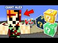 DEV ALEX VS SİLAHLI ŞANS BLOKLARI - Minecraft