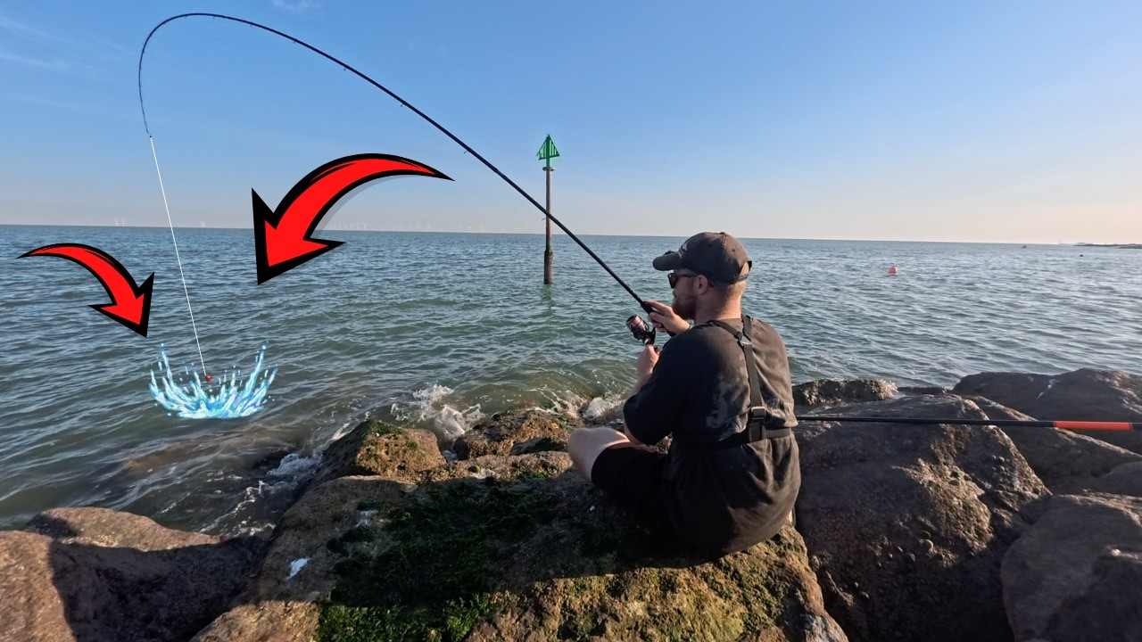 BASS ATTACK! Float Fishing From the Rocks