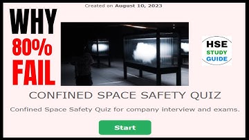 Confined Space Safety Quiz :Test Your Safety Knowledge | Confined Space Safety Quiz | Safety Quiz