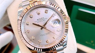 (Đồng Hồ Chính Hãng) Rolex Datejust 41mm Ref: 126331-0008, Mặt Tia Sundust Cọc Số Kim Cương