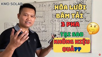 Điện mặt trời hòa lưới bám tải 3 pha - tại sao không hiệu quả và không giảm tiền điện vì lý do này !