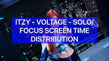ITZY - VOLTAGE - SOLO/FOCUS SCREEN TIME DISTRIBUTION
