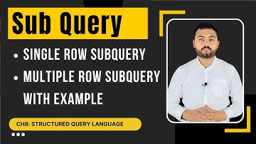 Single row and Multiple row subqueries in SQL with example Urdu/Hindi
