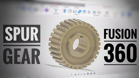 fusion 360 tutorial | spur gear tutorial| #fusion360 #mechanical #gear