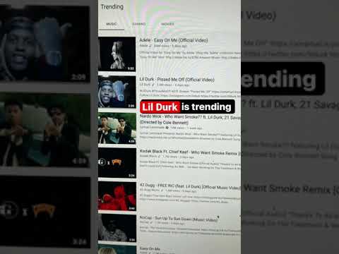 Lil Durk is trending on YouTube Music #trending #durkio