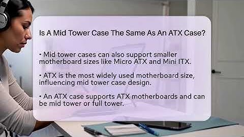 Is A Mid Tower Case The Same As An ATX Case? - The Hardware Hub
