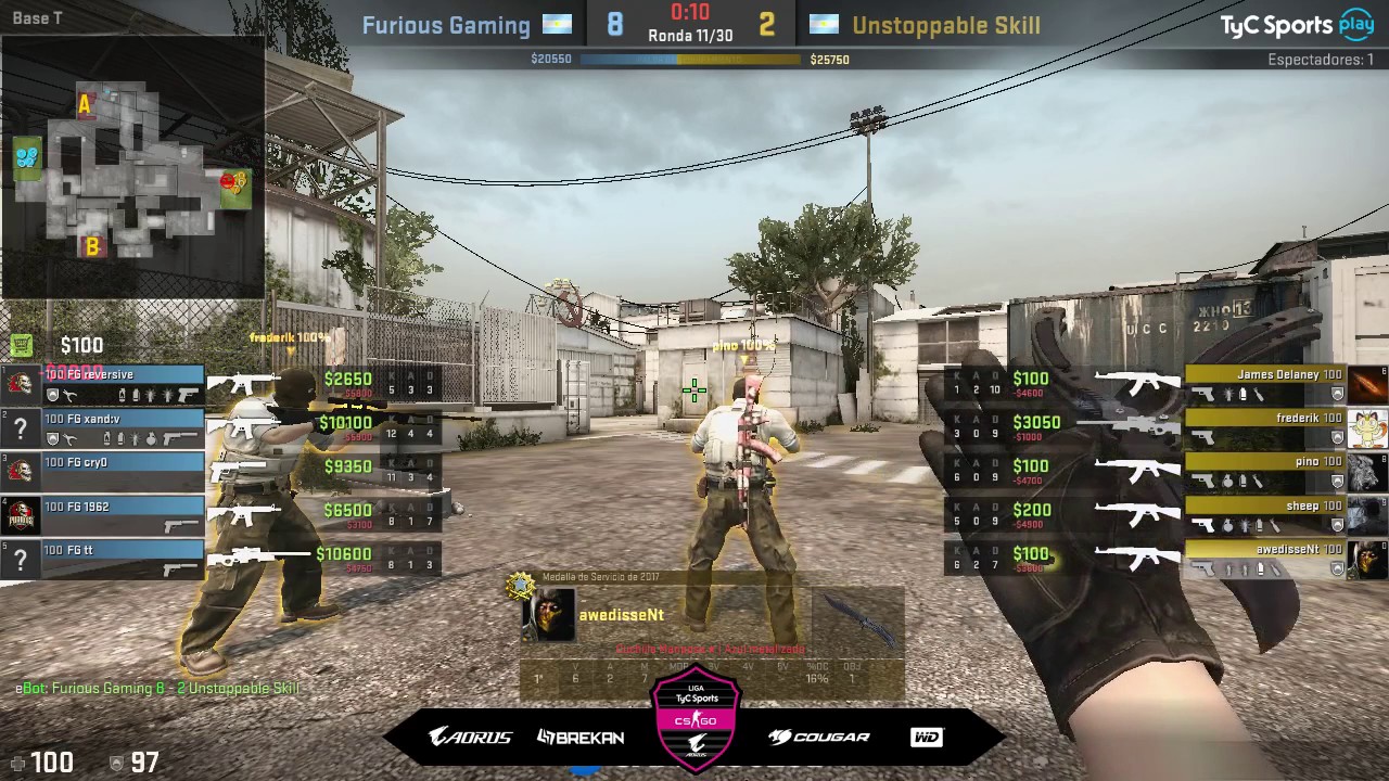 [ES] Furious Gaming vs Unstoppable Skill | Liga TyC Sports Aorus | Cache