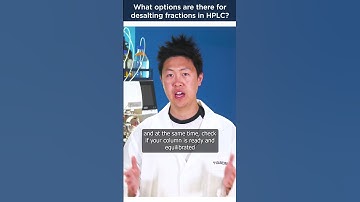 What options are there for desalting fractions in HPLC? #lab #labequipment #hplc #purification