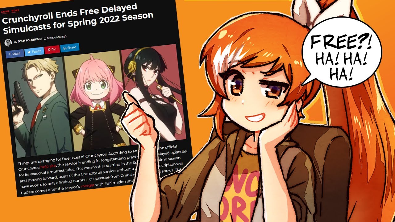 Crunchyroll ends free ad-supported simulcast streaming for 2022