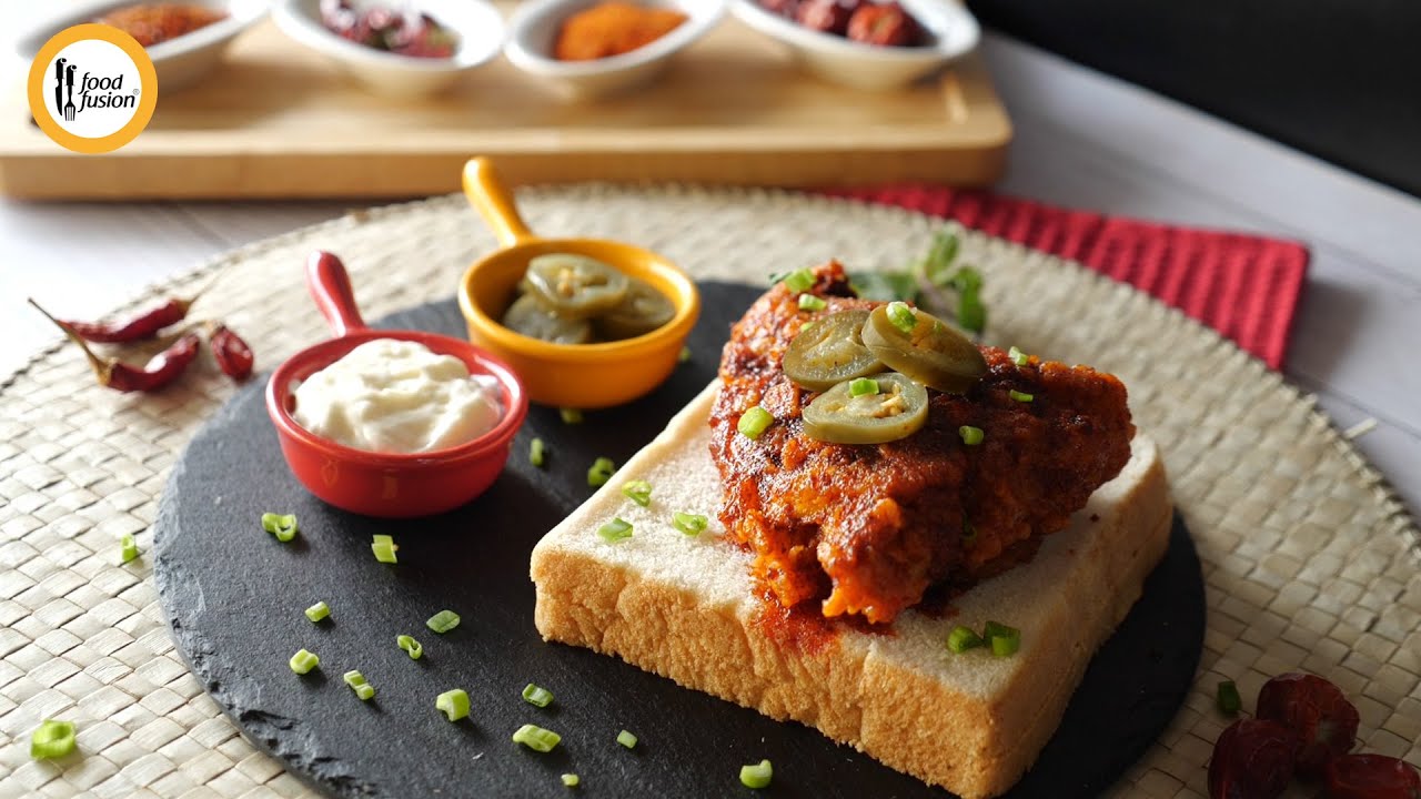 Nashville Fried Chicken Recipe By Food Fusion - YouTube