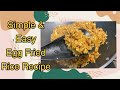 Simple cooking  egg fried rice recipe