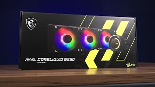 【Huan】 第一梯隊的散熱效能，主流級別的價位。 MSI MAG CORELIQUID E360一體式水冷實測