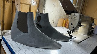 How To Make World Toughest Chelsea Handmade Suede Boots Processing Start to End Part 2 of 3