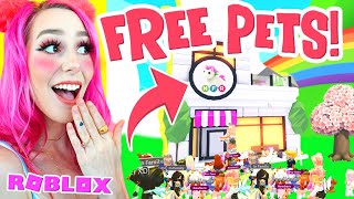I Opened Up A FREE *LEGENDARY PET SHOP* in Adopt Me! Roblox Adopt Me