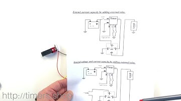 Multi-functional 12v Timer Relay Cook Book: Extend Timer voltage and current
