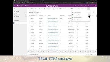 Tech Tips with Sarah Episode 9:  Bulk edit Dataverse records with Excel Online