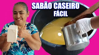 COMO FAZER SABÃO CASEIRO BARRA SUPER FÁCIL ( PASSO A PASSO )