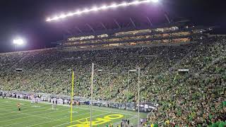 2022 Oregon Ducks Stanford Coming Home Light Show