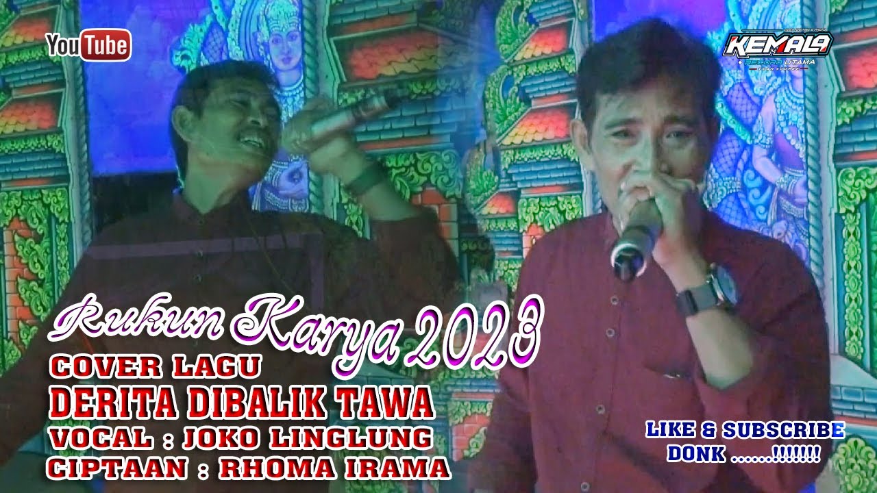 COVER LAGU DERITA DI BALIK TAWA  - Vocal Joko Linglung - Ciptaan Rhoma Irama